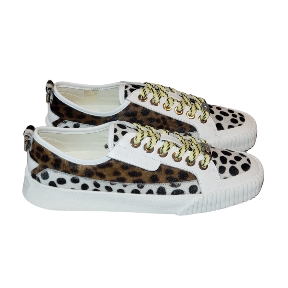 Women's Sneakers Animal Print Jimmy Choo Impala  Low-Top Authentic